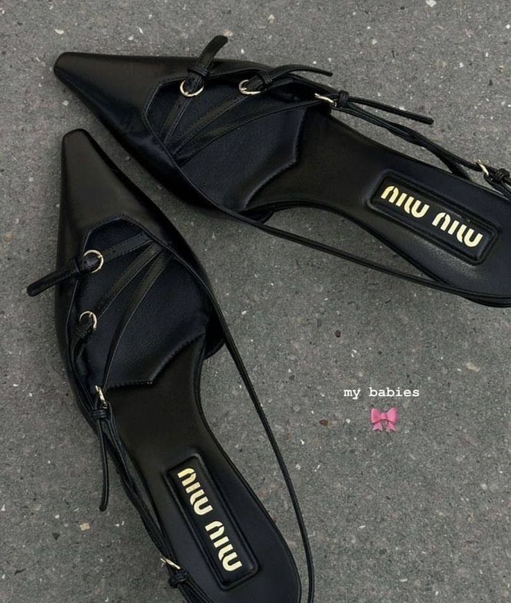 CALZADO PUMPS MIU NEGRO