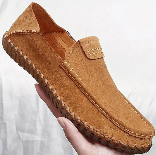 MOCASIN CABALLERO GAMUZADO CAMEL