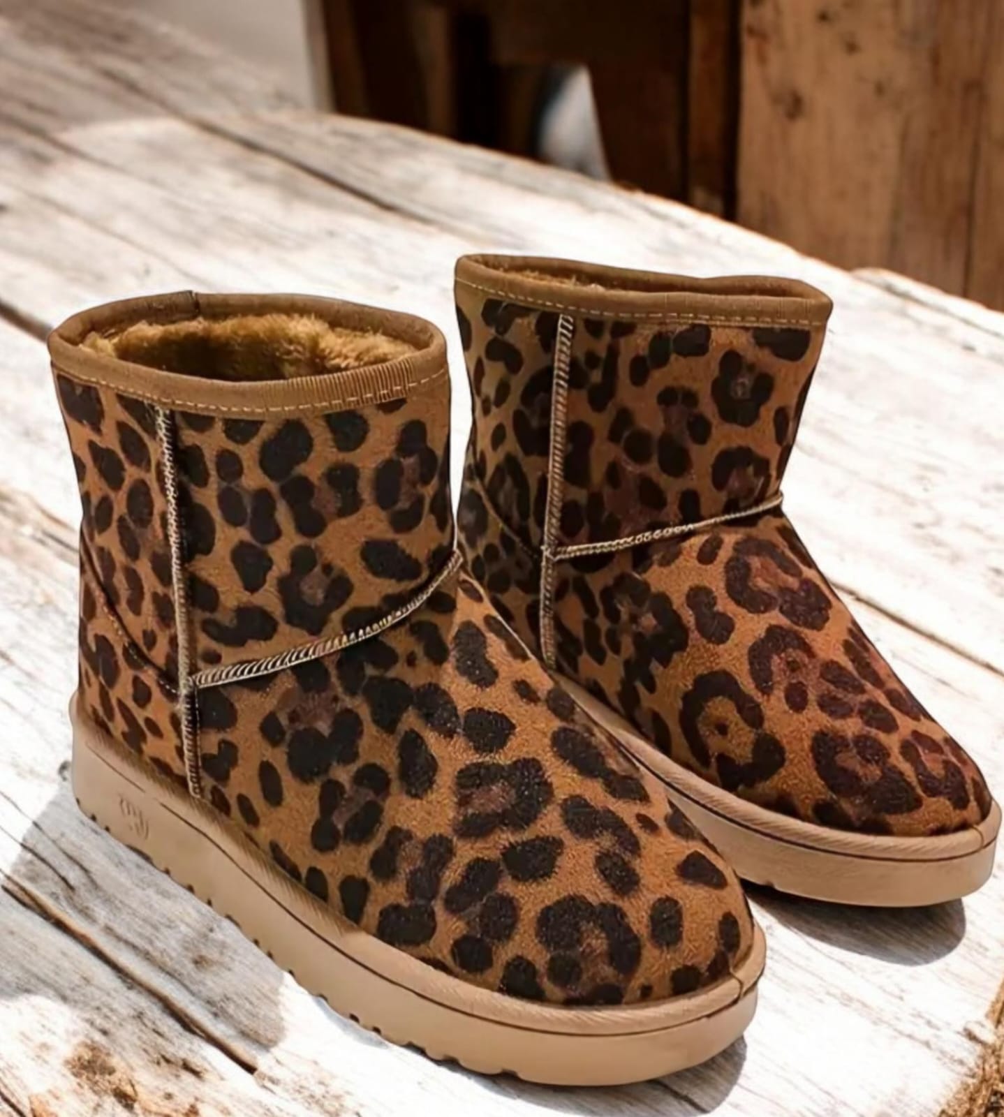 Botin leopardo inspo ugg