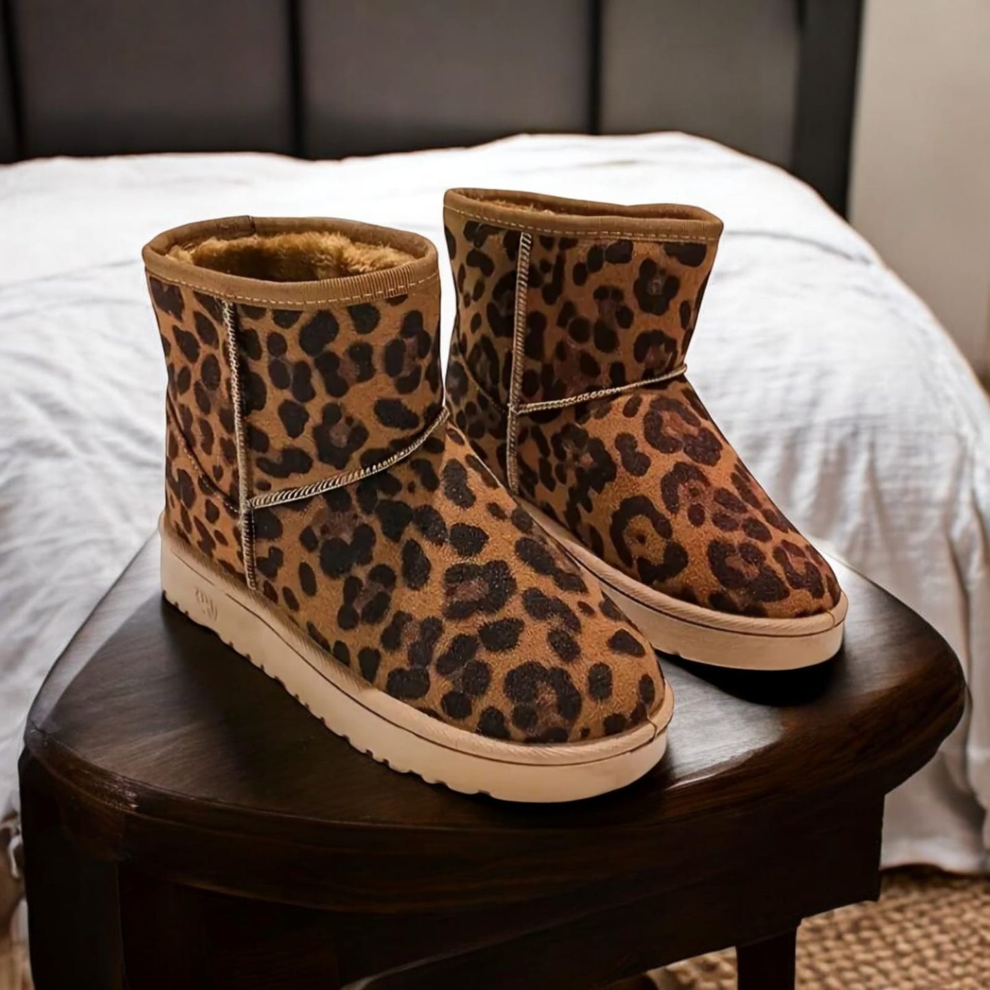 Botin leopardo inspo ugg