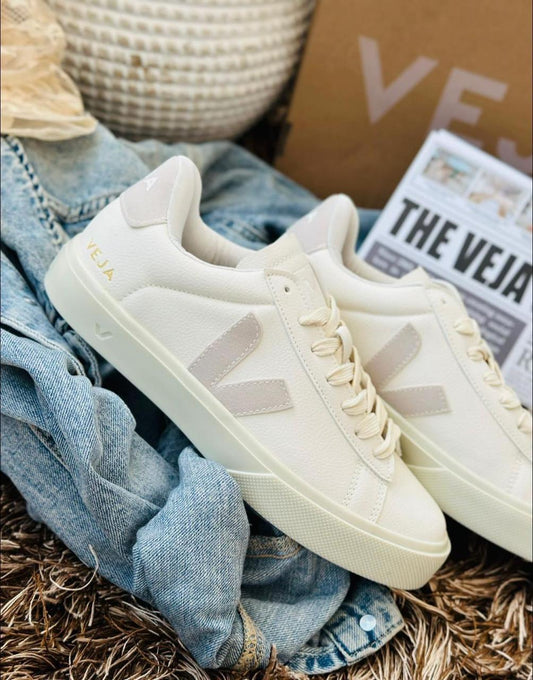 CALZ TENIS VEJA CLASICO BEIGE